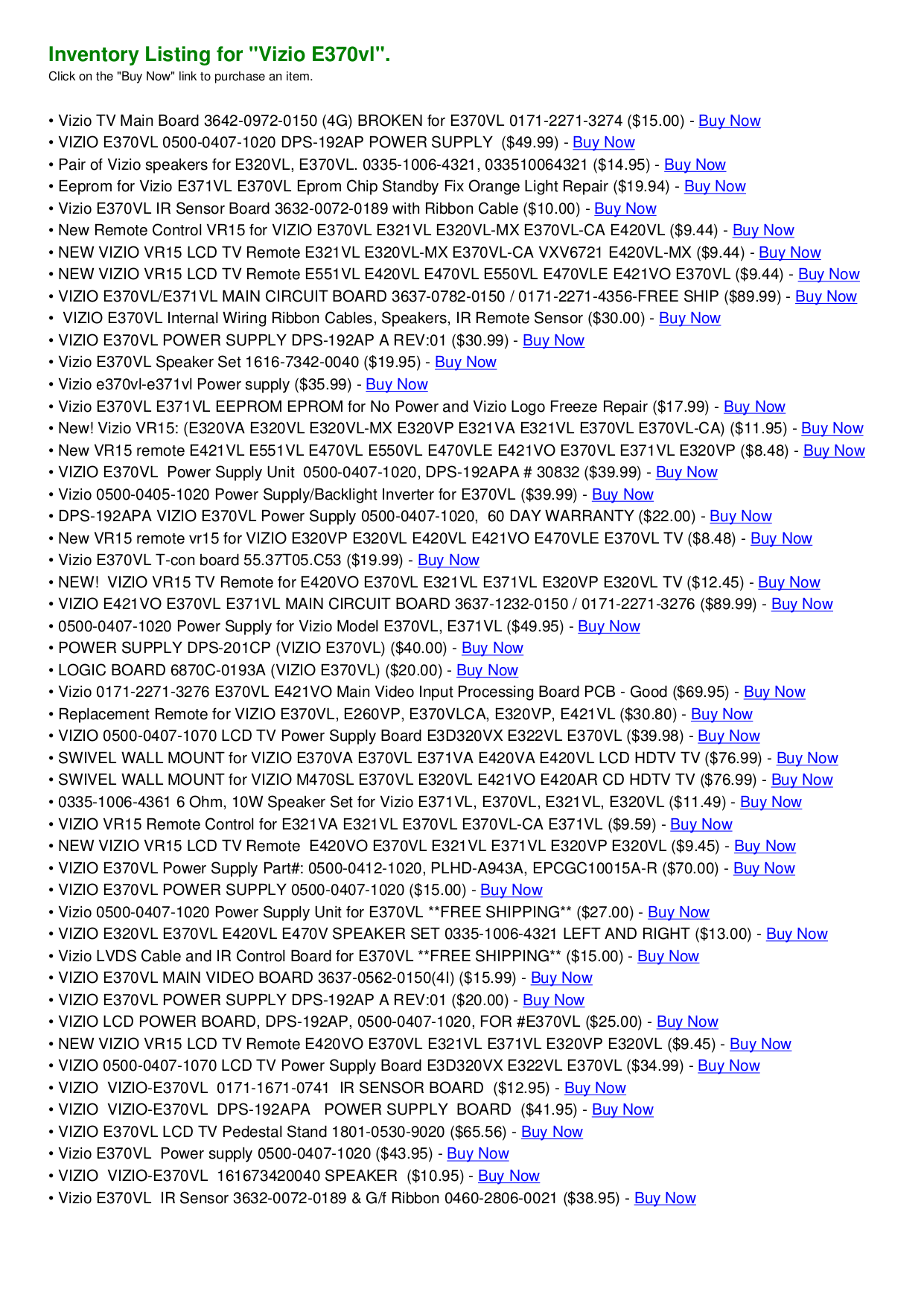 Download free pdf for Vizio E322VL TV manual
